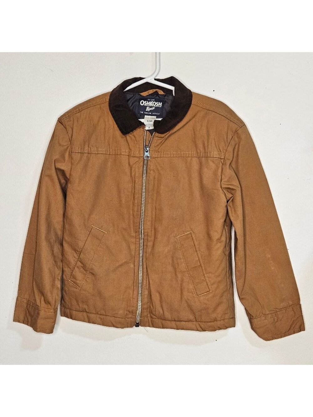 Boy's OshKosh Bgosh fast and furious racing long sleeve bomber jacket size 6/6A